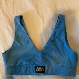 Daily Drills Sky Blue Sports Bra